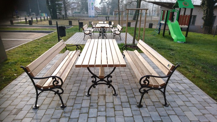 Parkovna miza ALU